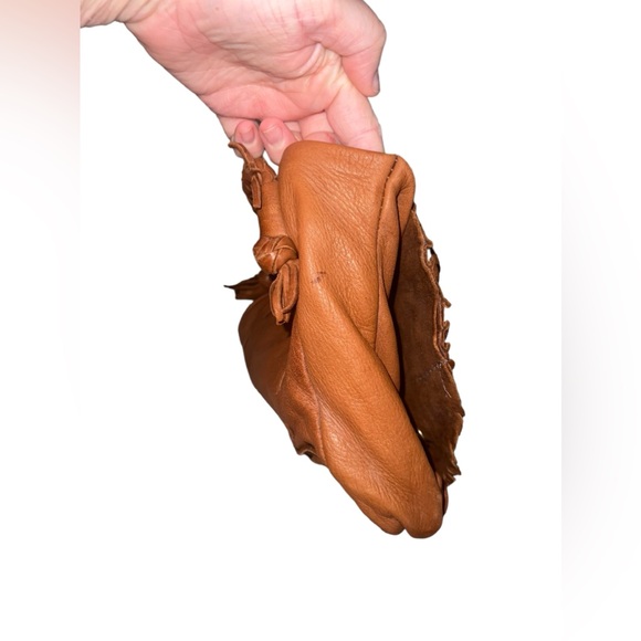 ✅Moondancer Leather Buttery Soft Handmade Leather Dark Saddle Taos Purse - Picture 11 of 12